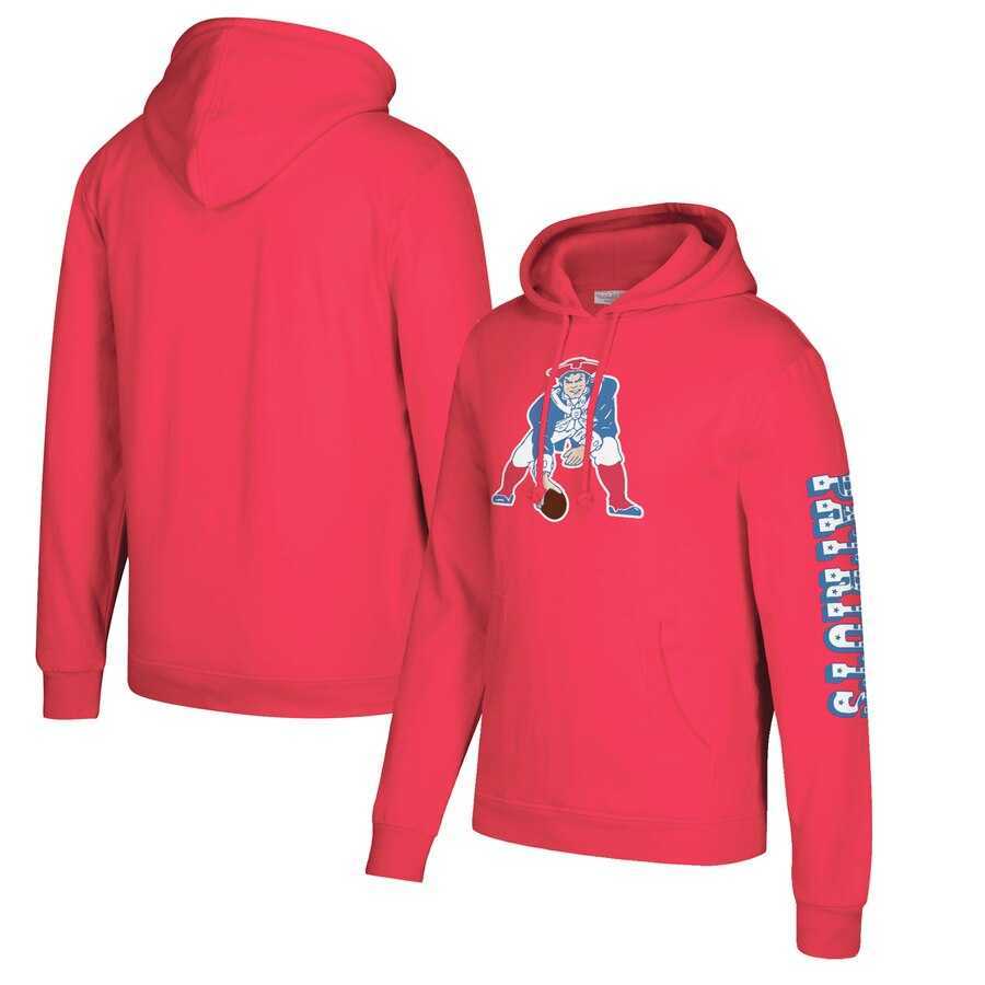 New England Patriots Mitchell & Ness Classic Team Pullover Hoodie Red,We sell and wholesale New England Patriots Mitchell & Ness Classic Team Pullover Hoodie Red on line form chian!